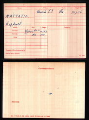 Medal index card