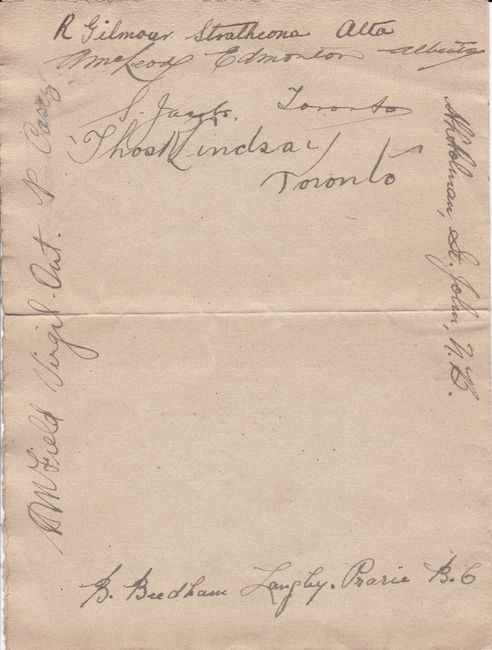 1918 Canadian Christmas Dinner