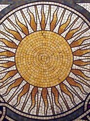 Honan Chapel, Part of floor mosaic 