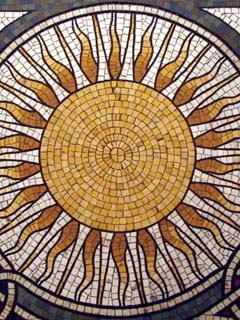 Honan Chapel, Part of floor mosaic 