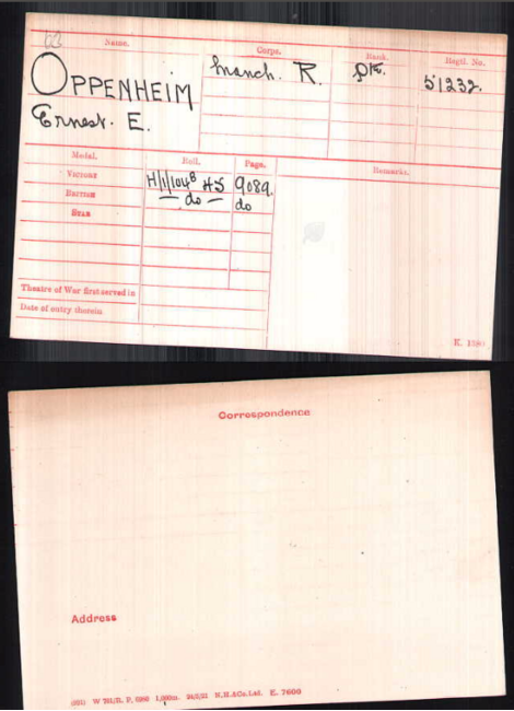 Medal card