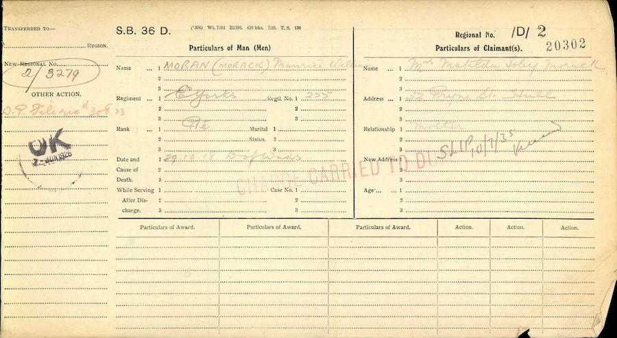 Pension Ledger Index card