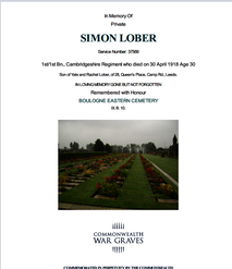 CWGC Simon Lober