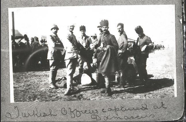 Salzedo Photo album - Turkish Officers captured at Damascus