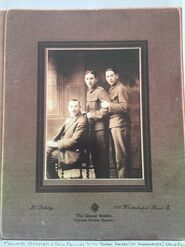 Barrett with father and brother Jack, a few months before he died.