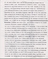 Josef Hasenson memories about First World War. 15/01/1971