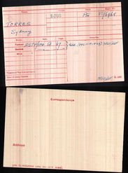 Medal Index Card