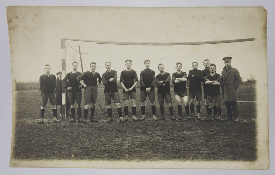 Postcard photograph. Royal Fusiliers, 38th - 42nd Battalions the "Judeans". ©Jewish Museum London/Jewish Military Museum