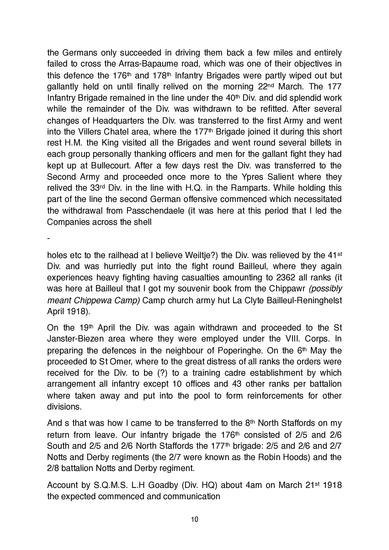 Louis Harris diary transcription.