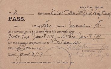 Army passes