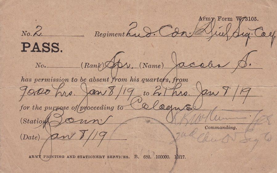 Army passes