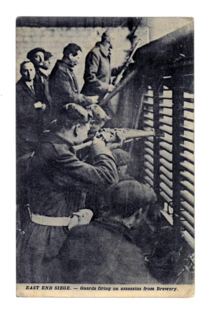 Scots Guards marksmen in a house opposite
