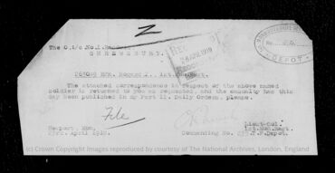 Military Record