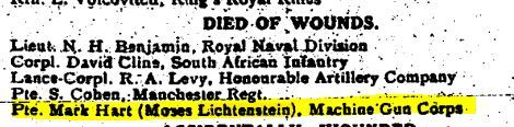 Died of wounds