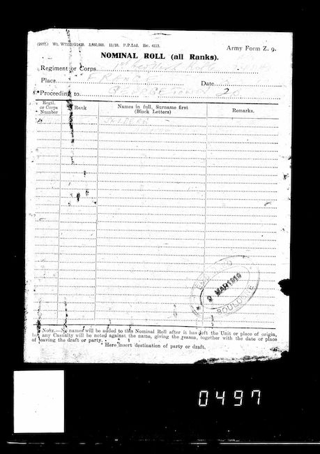 Military Record