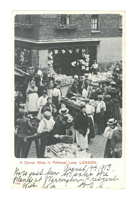 A corner shop in Petticoat Lane