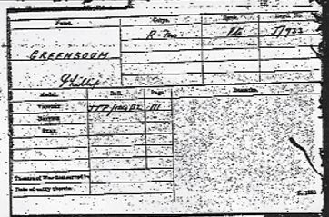 Medal card