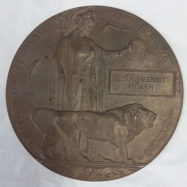 Memorial Plaque or 'Dead Man's Penny'