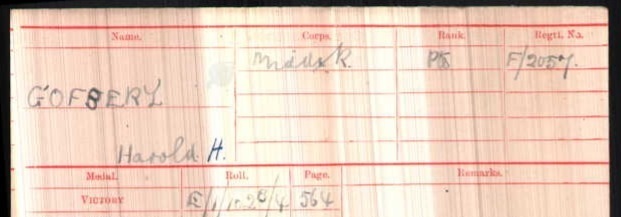 Harold Harry Gofbery