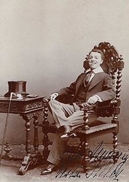 Vesta Tilley as a 'Foppish Young Man'