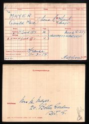 Medal index card