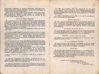 Special Constable Instructions