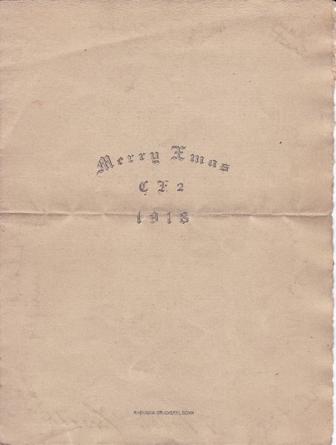 1918 Canadian Christmas Dinner