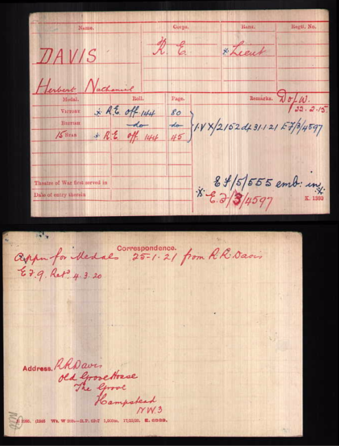 Medal card